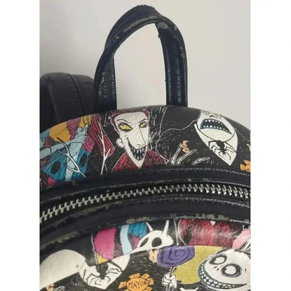 Disney Loungefly Mini Backpack Nightmare Before Christmas Vintage Tim Burtons - Picture 11 of 14